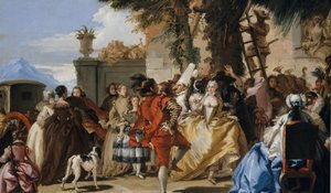 رقصة في البلد ، كاليفورنيا. 1755. بواسطة جيوفاني دومينيكو تيبولو