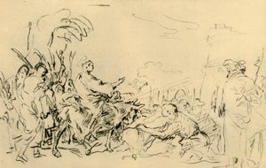 دخول المسيحيين إلى القدس ، c1759 ، 1928 بواسطة جيوفاني دومينيكو تيبولو