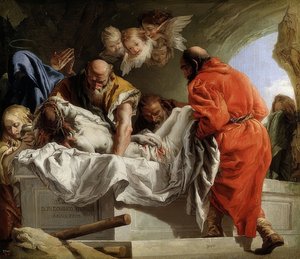 دفن المسيح. 1772 بواسطة جيوفاني دومينيكو تيبولو