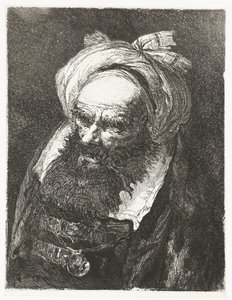 رجل عجوز مع عمامة جمع الرؤوس (عنوان المسلسل) Raccolta di Teste (عنوان المسلسل) بواسطة جيوفاني دومينيكو تيبولو