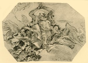 صلاة القديس محاطة بالملائكة ، 1762 ، 1928 بواسطة جيوفاني دومينيكو تيبولو