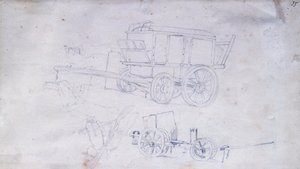 Two carts and two soldiers بواسطة جيوفاني فاتوري