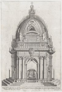 تصميم catafalque لفرانشيسكو بيكولوميني ، 1607. بواسطة جيوفاني فلوريمي