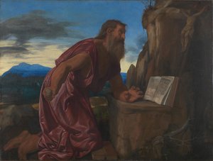 القديس جيروم ، ج. 1527-1530 بواسطة جيوفاني جيرولامو سافولدو