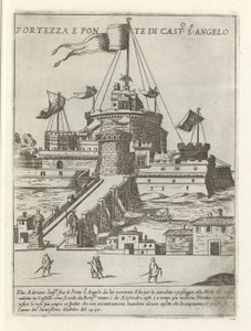 Engelenburcht و Engelenbrug Fortezza e ponte di Cast.o S.o Angelo (العنوان على الكائن) الآثار والمباني الحديثة والقديمة في روما (عنوان السلسلة) Ornamenti di fabriche antichi et moderni dell