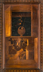كورال Lignaean الكنسي ، مرصع بواسطة Giovanni Maria Platina 1484 ، Superior Stall بواسطة جيوفاني ماريا بلاتينا