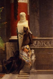 انتقام Poppea ، التفاصيل ، بواسطة Giovanni Muzzioli (1854-1894) ، زيت على قماش
