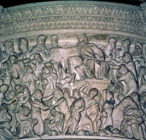 تفاصيل المنبر ، رخام 1302-10