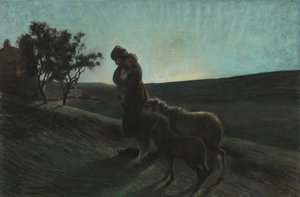 لو دو مادري الأمتان 1884-1886. بواسطة جيوفاني سيجانتيني