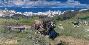الربيع في جبال الألب ، 1897 بواسطة جيوفاني سيجانتيني