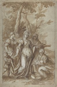 العثور على موسى ، كاليفورنيا. 1671. بواسطة جيوفاني ستيفانو دانيدي