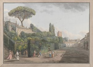 حديقة Palazzo Colonna ، كاليفورنيا. 1780. التأليف: جيوفاني فولباتو ، لويس دوكروس. بواسطة جيوفاني فولباتو ، لويس دوكروس
