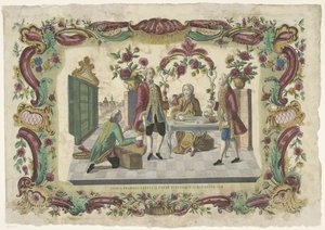 De Verloren Zoon vraagt ​​zijn vader om zijn erfdeel يسأل الابن الضال والده عن جزء من مادته (العنوان على الشيء) بواسطة عائلة Remondini