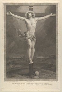 المسيح المصلوب على الصليب ، جمجمة في القاعدة ، كاليفورنيا. 1770-1803.