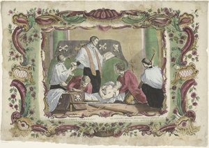 ادفن الموتى VII opus misericordiae corporalis / La septima obrade misericordia corporale (العنوان على الكائن) الأعمال الروحية للرحمة (عنوان السلسلة) بواسطة عائلة Remondini