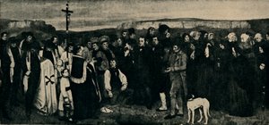 جنازة في Ornans ، c1850 ، 1935. بواسطة جيرودون