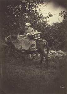 أنثى القروية ركوب الحمار 1870.