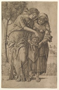 جوديث وخادمة لها مع رأس Holofernes ، 1500-1530. بواسطة جيرولامو موسيتو