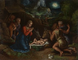 عشق الرعاة ، كاليفورنيا. 1535-40. بواسطة جيرولامو دا كاربي