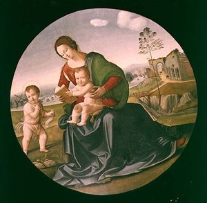مادونا والطفل مع الرضيع القديس يوحنا المعمدان (لوحة)