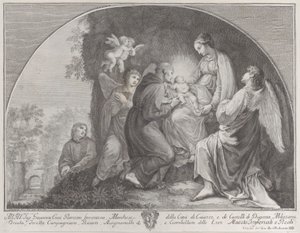 عبادة المسيح من قبل القديس فرنسيس ، 1723-59. بواسطة جوليانو جيامبيكولي