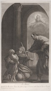 القديسة حنة راكعة ممسكة بالعذراء ... ، 1760-1800.