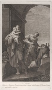 القديس يوسف يحمل المسيح الطفل في رحلة إلى مصر ، 1760-1800.