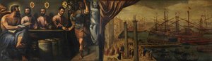 يساعد القديس مارك ثلاثة قضاة في تجنيد الميليشيا للأسطول ، حوالي 1586 بواسطة جوليو أنجولو ديل مورو