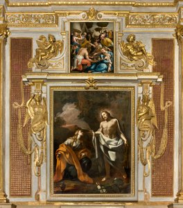 كنيسة SS Sacrament ، الأولى تمتد على الجانب الشمالي ، Noli me tangere ، جيوفاني أنجيلو بوروني ، ظهور المسيح إلى المجدلية 1750 ، جوليو كامبي ، مجموعة من 1569 بواسطة جوليو كامبي