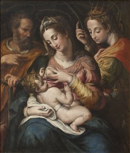 La Sainte Famille et Sainte Catherine - العائلة المقدسة مع سانت كاترين ، بقلم بروكاتشيني ، جوليو سيزار (1574-1625). زيت على قماش. الأبعاد: 77 × 67 سم. المتحف الوطني ستوكهولم بواسطة جوليو سيزار بروكتشيني