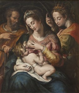 العائلة المقدسة مع سانت كاترين ، c.1600