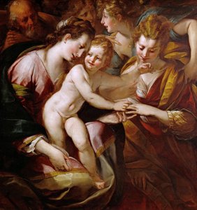 الزواج الصوفي للقديسة كاترين ، ج. 1616-1618.