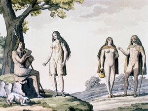 أزياء الألمان القدماء ، نقش من الأزياء القديمة والحديثة ل جوليو فيراريو (1767-1847) بواسطة جوليو فيراريو