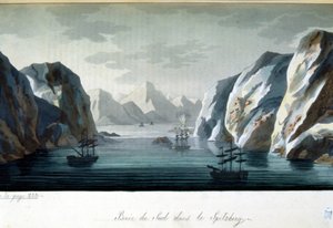 Southern Bay في Spitzberg ، النرويج - في "" الزي القديم والحديث "بقلم Jules Ferrario ، محرر. ميلان بواسطة جوليو فيراريو
