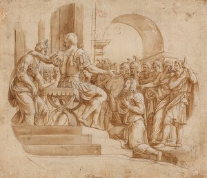 الامتناع عن Scipio. حوالي 1530-32 بواسطة جوليو رومانو
