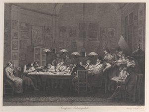 أكاديمية الرسم Rosaspina ، 1811. بواسطة جوليو تومبا