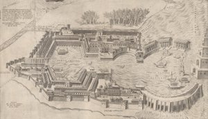منظر لميناء روما ، 1554. ، 1554 بواسطة جوليو دي موسي