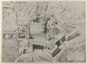 مرآة الروعة الرومانية: Castello Sant'Angelo ، 1557. ، 1557 بواسطة جوليو دي موسي