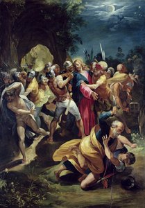 القبض على المسيح حوالي 1590 (زيت على لوح)