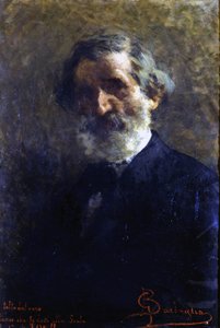 صورة جوزيبي فيردي (1813-1901) ، الملحن الإيطالي لبارباجليا. معهد G. Verdi. ميلان بواسطة جوزيبي بارباجليا