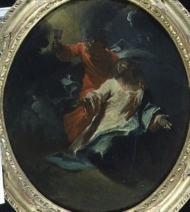 المسيح على جبل الزيتون حوالي 1730 (زيت على قماش)