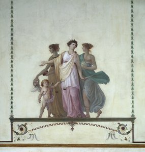 Allegory of comedy, justice and truth (fresco) بواسطة جوزيبي بورساتو