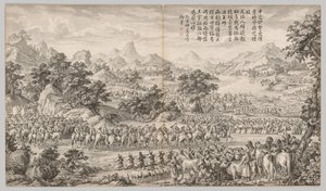 تلقي الاستسلام من ايلي ، ج. 1765-1774 ، قصيدة مؤرخة 1760. بواسطة جوزيبي كاستيليوني