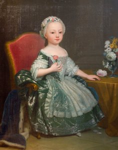 صورة ماريا تيريزا من سافوي (1756-1803) ، كونتيسة أرتوا المستقبلية ، بقلم جوزيبي دوبرا (1703-1784) ، زيت على قماش بواسطة جوزيبي دوبرا