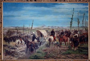 معسكر للجيش الإيطالي في معركة ماجنتا عام 1859 (زيت على قماش بواسطة جوزيبي فاتوري