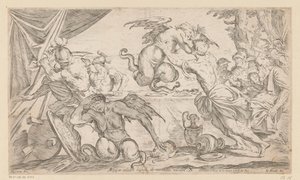 اينيس ورفاقه يقاتلون هاربيز Arpijae celebri lapsu de montibus adsunt (العنوان على الكائن) Wanderings of Aeneas (عنوان المسلسل) L