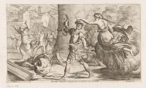 Geest van Creüsa verhitt aan Aeneas Aeneas يتم تناوله من خلال صورة وظل الجوف (العنوان على الكائن) Omzwervingen van Aeneas (عنوان المسلسل) لوحة L
