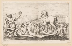 يتم إحضار حصان طروادة Scandit equus ruptos Fatalis machina muros (العنوان على الكائن) Wanderings of Aeneas (عنوان المسلسل) L
