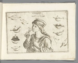 Taste Gustare (العنوان على الكائن) بواسطة Agostino Mitelli
