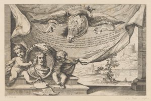 قصيدة للفنان جويرسينو تصاميم المناظر الطبيعية من قبل Guercino (عنوان السلسلة) بواسطة سيزار جيناري